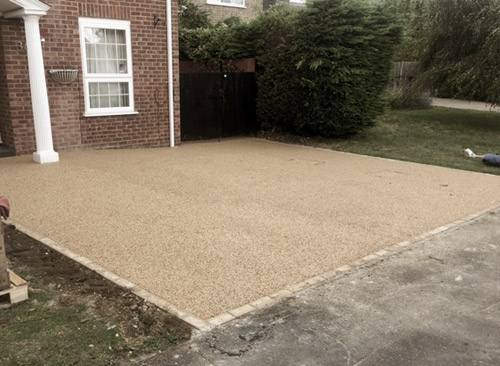 Driveway installation project near Windsor